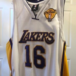 Adidas Lakers White Jersey (Gasol)